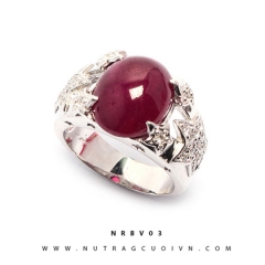 Mua Nhẫn bạc mặt đá Ruby NRBV03 tại Anh Phương Jewelry