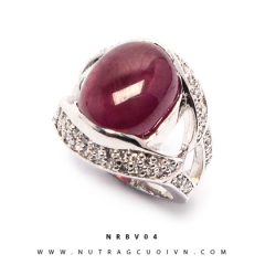 Mua Nhẫn bạc mặt đá Ruby NRBV04 tại Anh Phương Jewelry