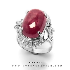 Mua Nhẫn bạc mặt đá Ruby NRBV05 tại Anh Phương Jewelry