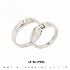 Mua Nhẫn Cưới Vàng Trắng MTNC0338 tại Anh Phương Jewelry