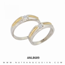 Mua Nhẫn Cưới Hai Màu ANL8689 tại Anh Phương Jewelry