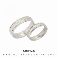 Mua Nhẫn Cưới Vàng Trắng KTN01233 tại Anh Phương Jewelry