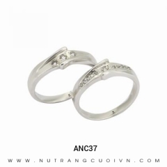 Mua Nhẫn Cưới Vàng Trắng ANC37 tại Anh Phương Jewelry