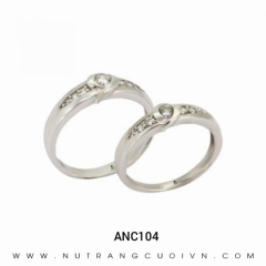 Mua Nhẫn Cưới Vàng Trắng ANC104 tại Anh Phương Jewelry