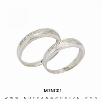 Mua Nhẫn Cưới Vàng Trắng MTNC01 tại Anh Phương Jewelry