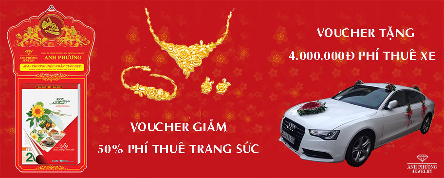 Tháng vàng khuyến mãi, nhẫn cưới trang sức cưới Anh Phương