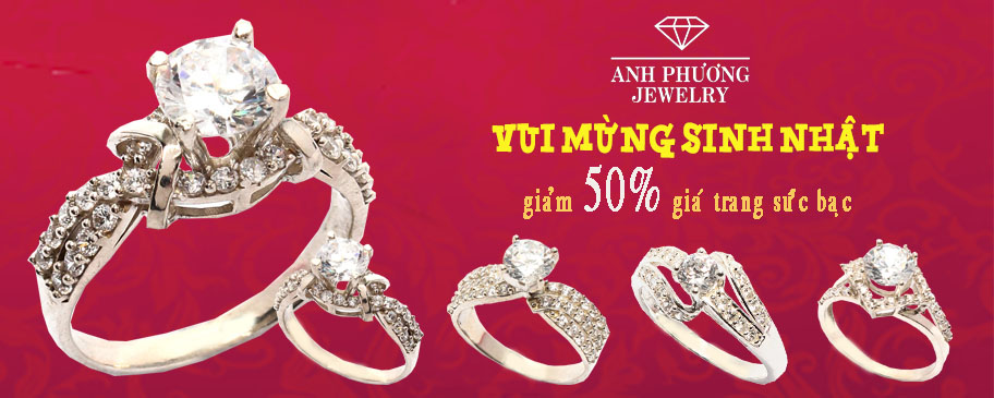 Khuyến mãi mừng sinh nhật trang sức anh phương