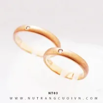 Nhẫn Cưới Vàng Hồng NT03