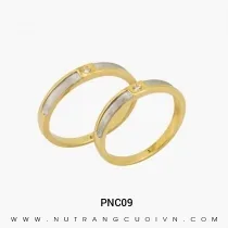 Nhẫn Cưới Hai Màu PNC09