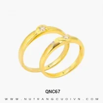 Nhẫn Cưới Vàng QNC67