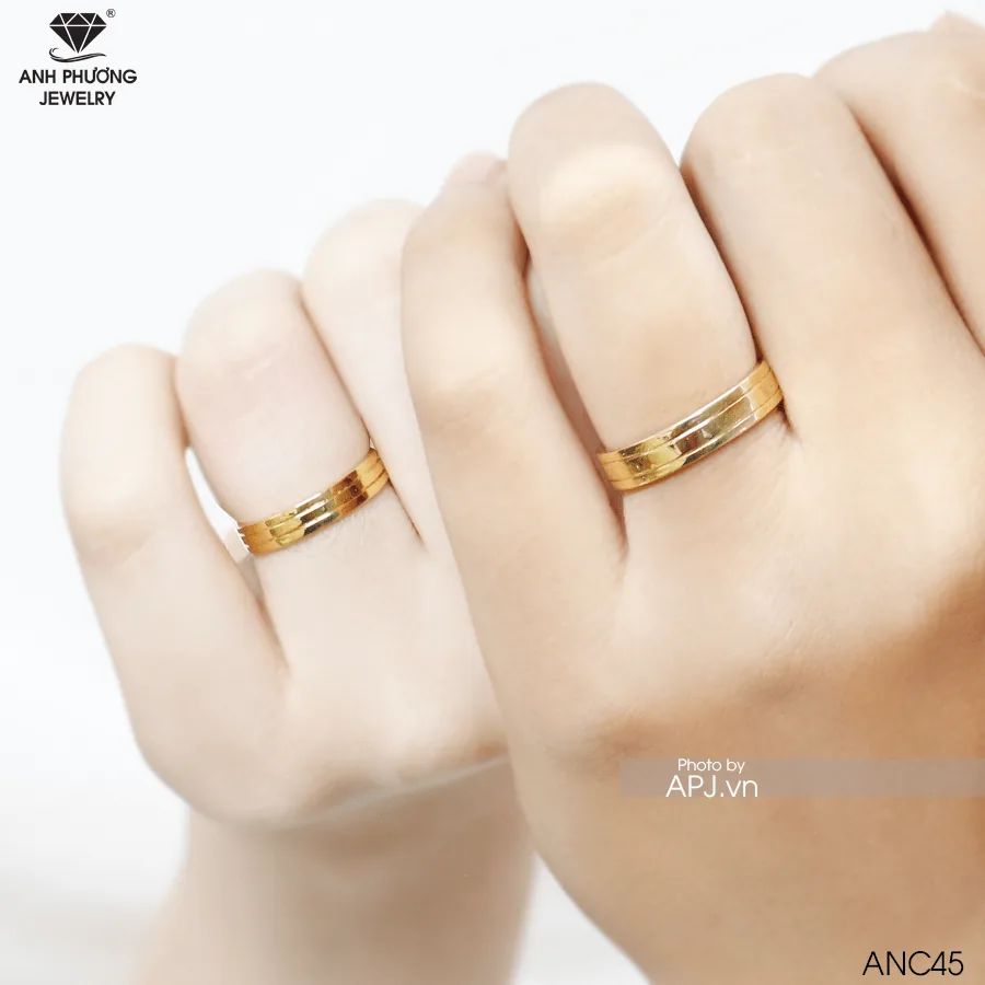 Nhẫn Cưới Vàng ANC45