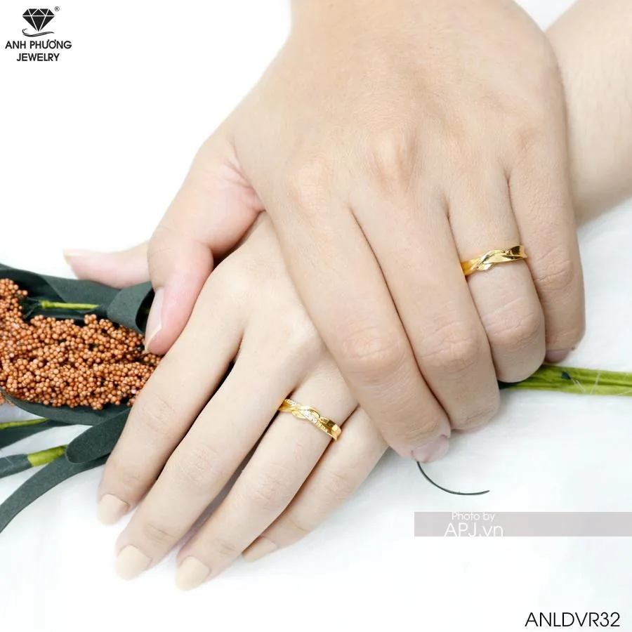 Nhẫn Cưới Vàng ANLDVR32