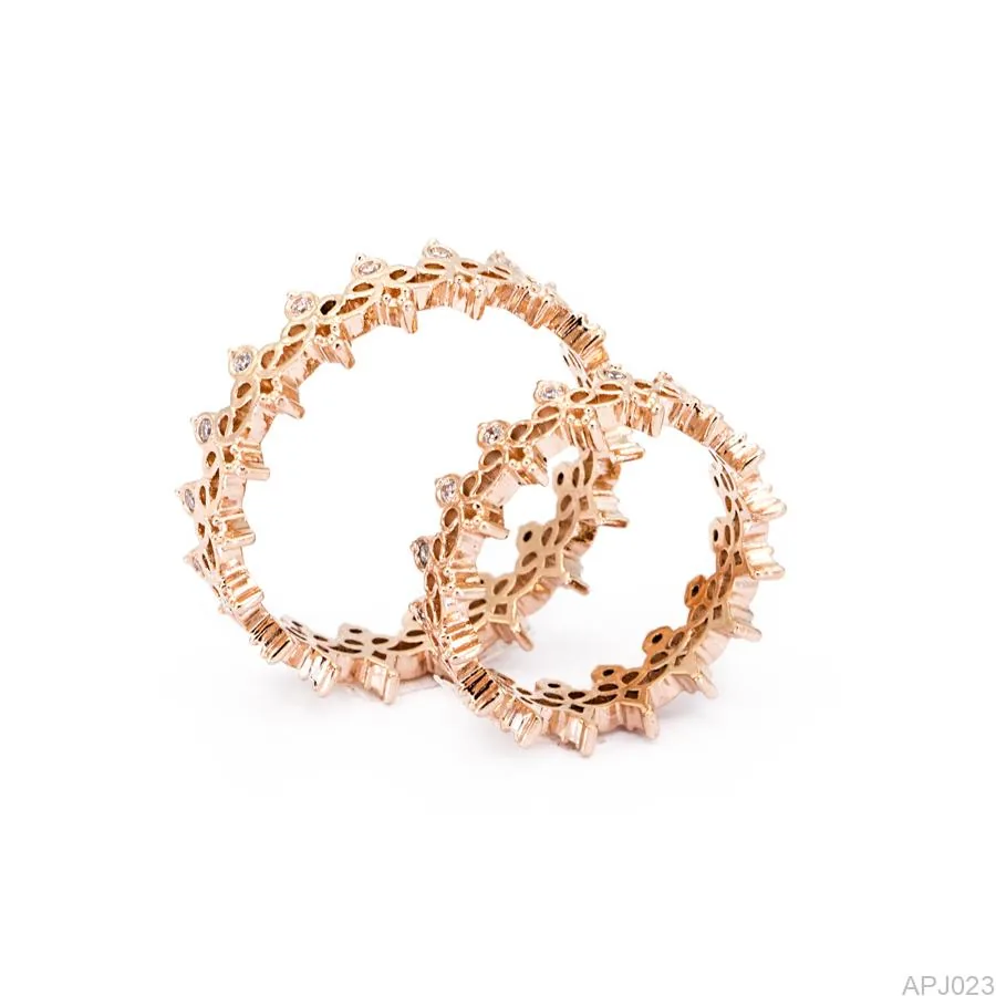 Nhẫn Cưới Vàng Hồng APJ023