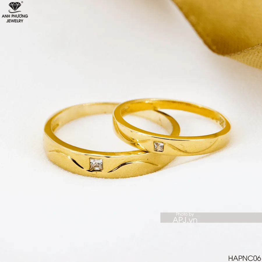 Nhẫn Cưới Vàng HAPNC06
