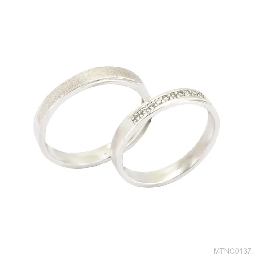 Nhẫn Cưới Vàng Trắng MTNC0167