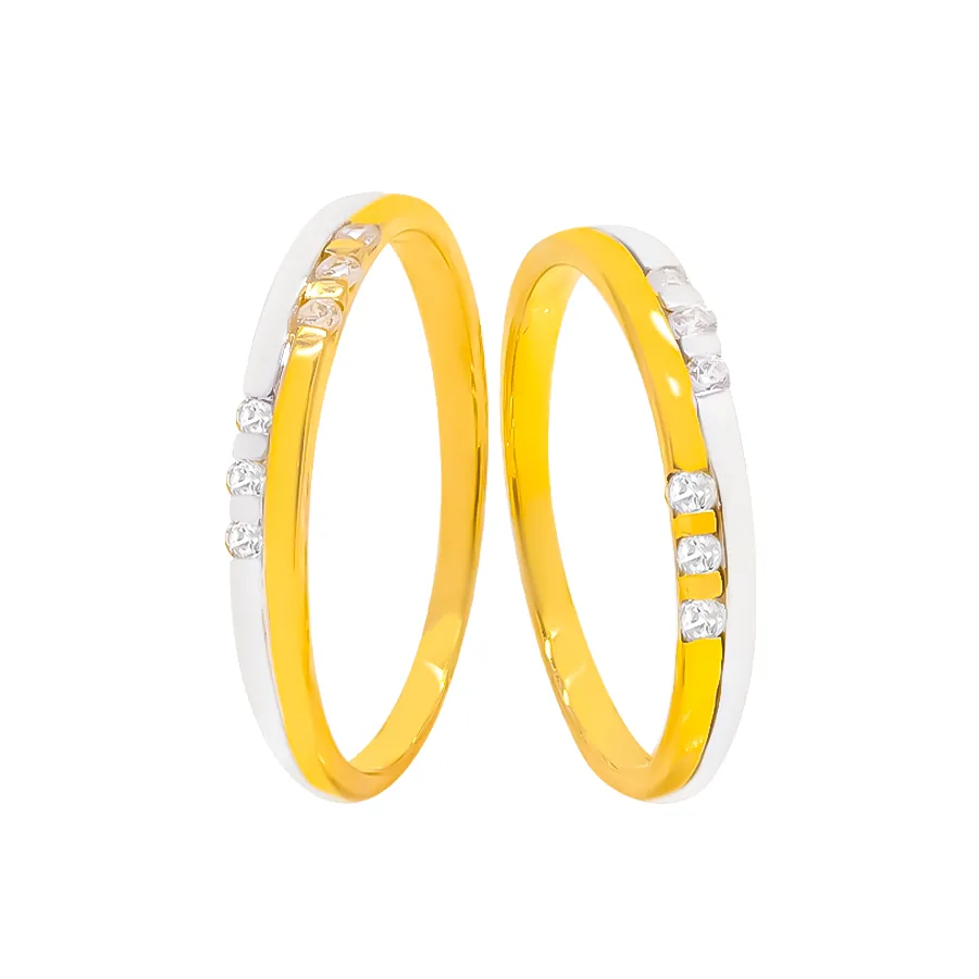 Nhẫn Cưới Hai Màu NC0018