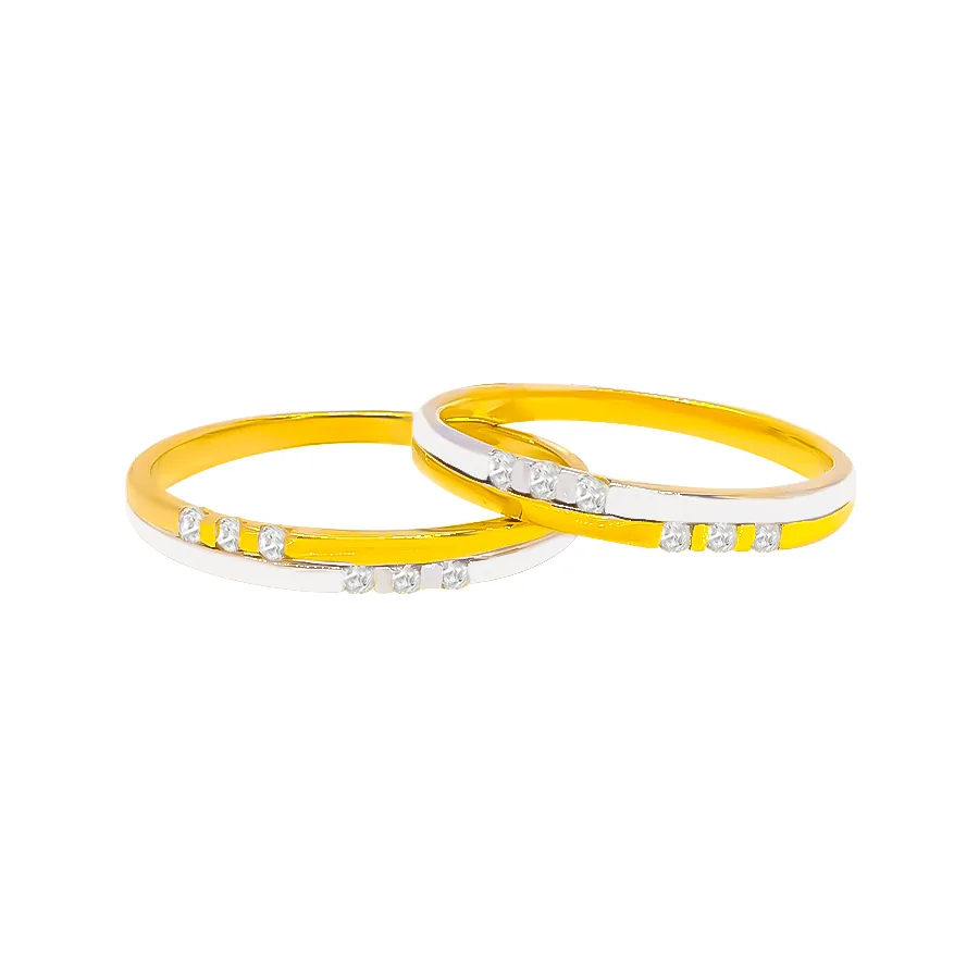 Nhẫn Cưới Hai Màu NC0018