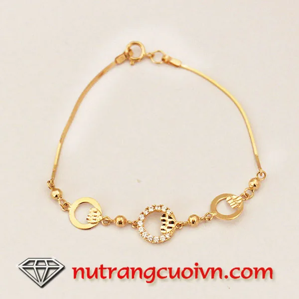 Lắc tay đẹp cho nữ vàng 18K