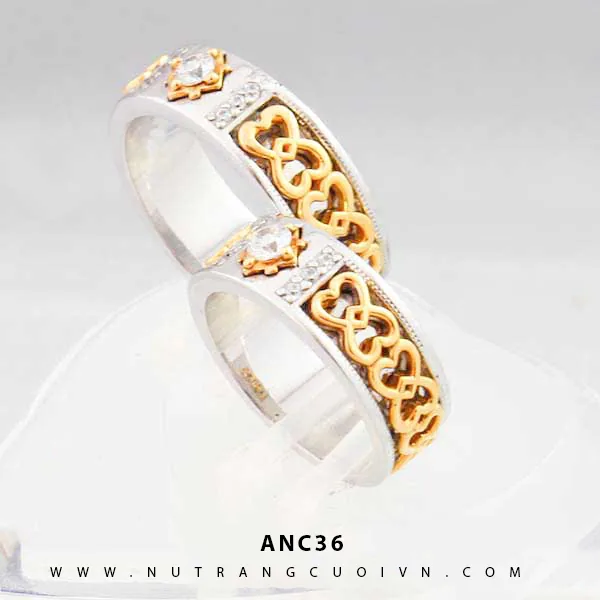 Xu hướng nhẫn cưới vàng trắng 2 màu