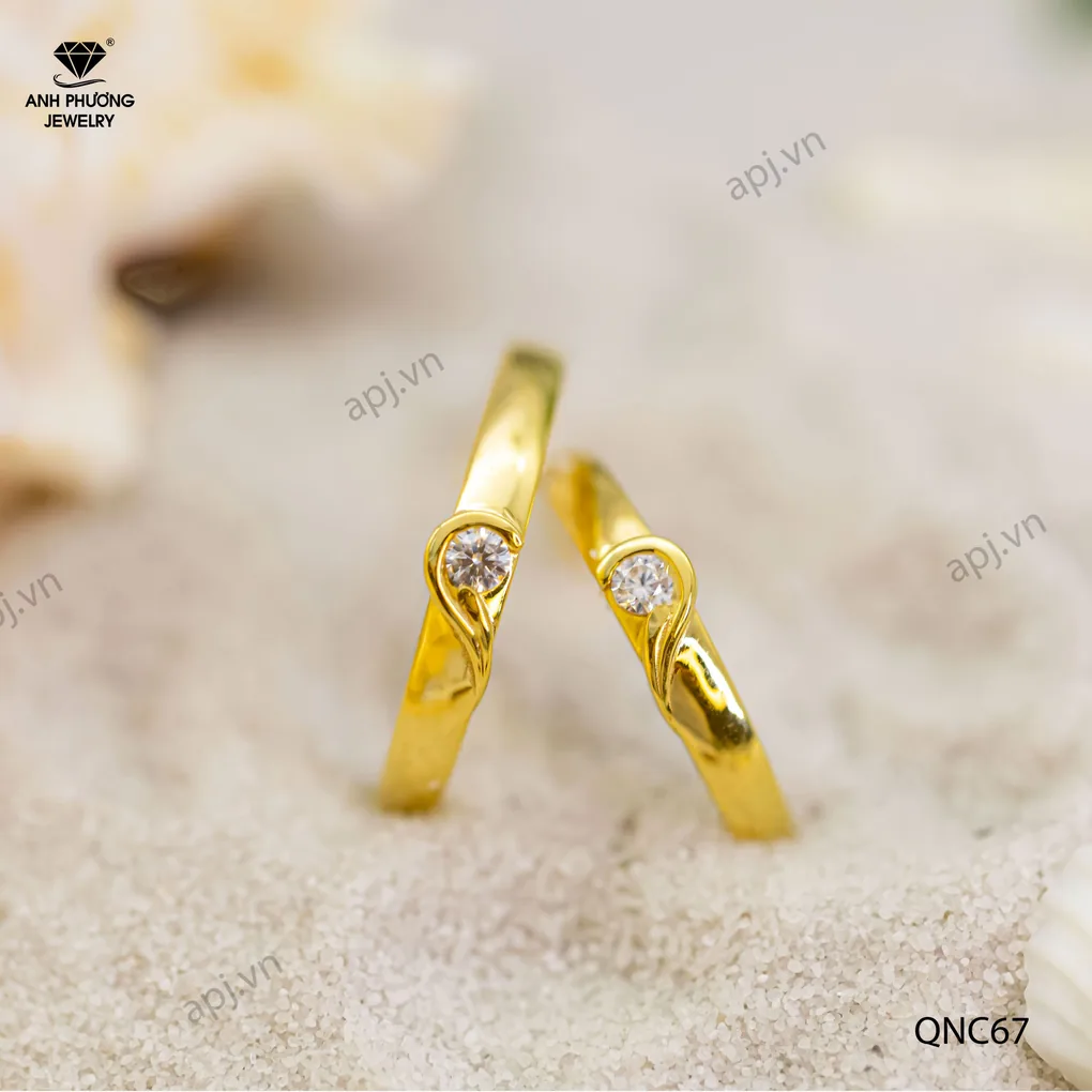 Nhẫn Cưới Vàng QNC67