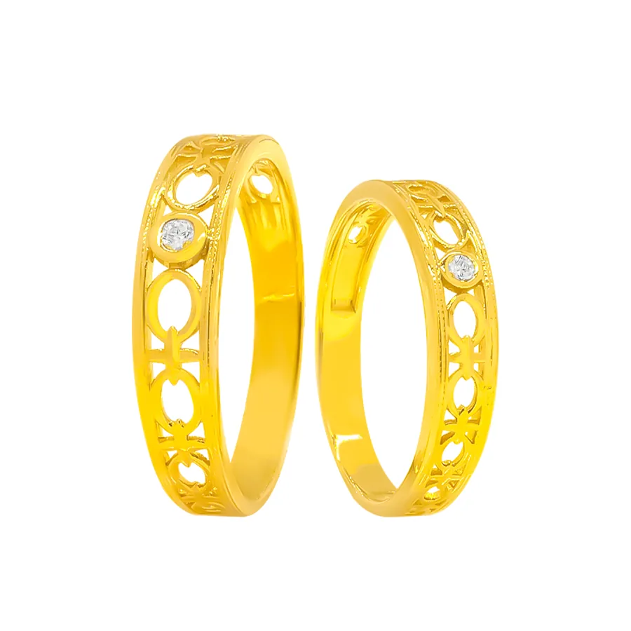Nhẫn Cưới Vàng QNC88
