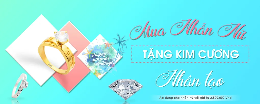 Mua nhẫn nữ tặng kim cương- thật hấp dẫn