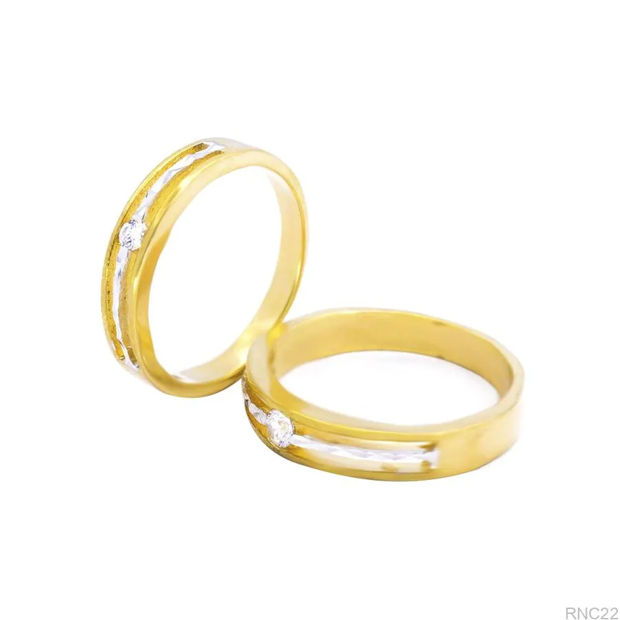 Nhẫn Cưới Hai Màu RNC22