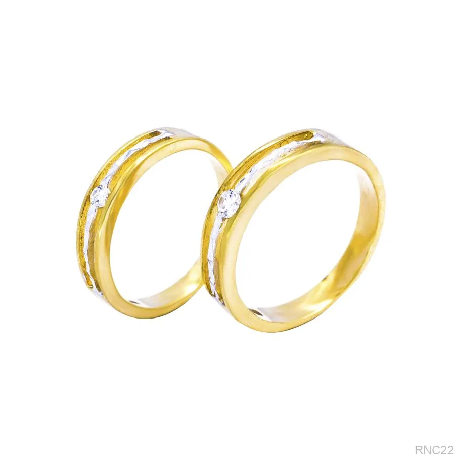 Nhẫn Cưới Hai Màu RNC22